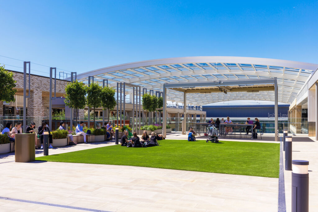 Furnitubes street furniture at Westgate Centre in Oxford