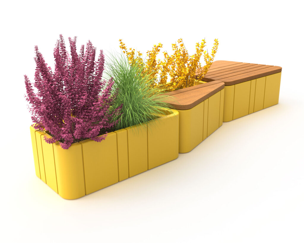 Uniun modular bench and planter
